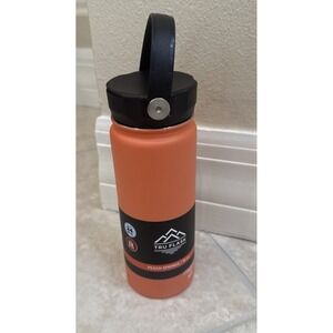 Tru Flask Insulated Bottle 18 oz up 24 Hours Cold & 12 Hours Hot PBA Free Orange